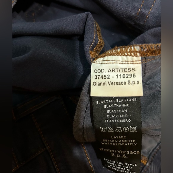 Vintage Versace Sport Women’s jeans. Subtle purple eggplant colour. Size 27 - Picture 12 of 15